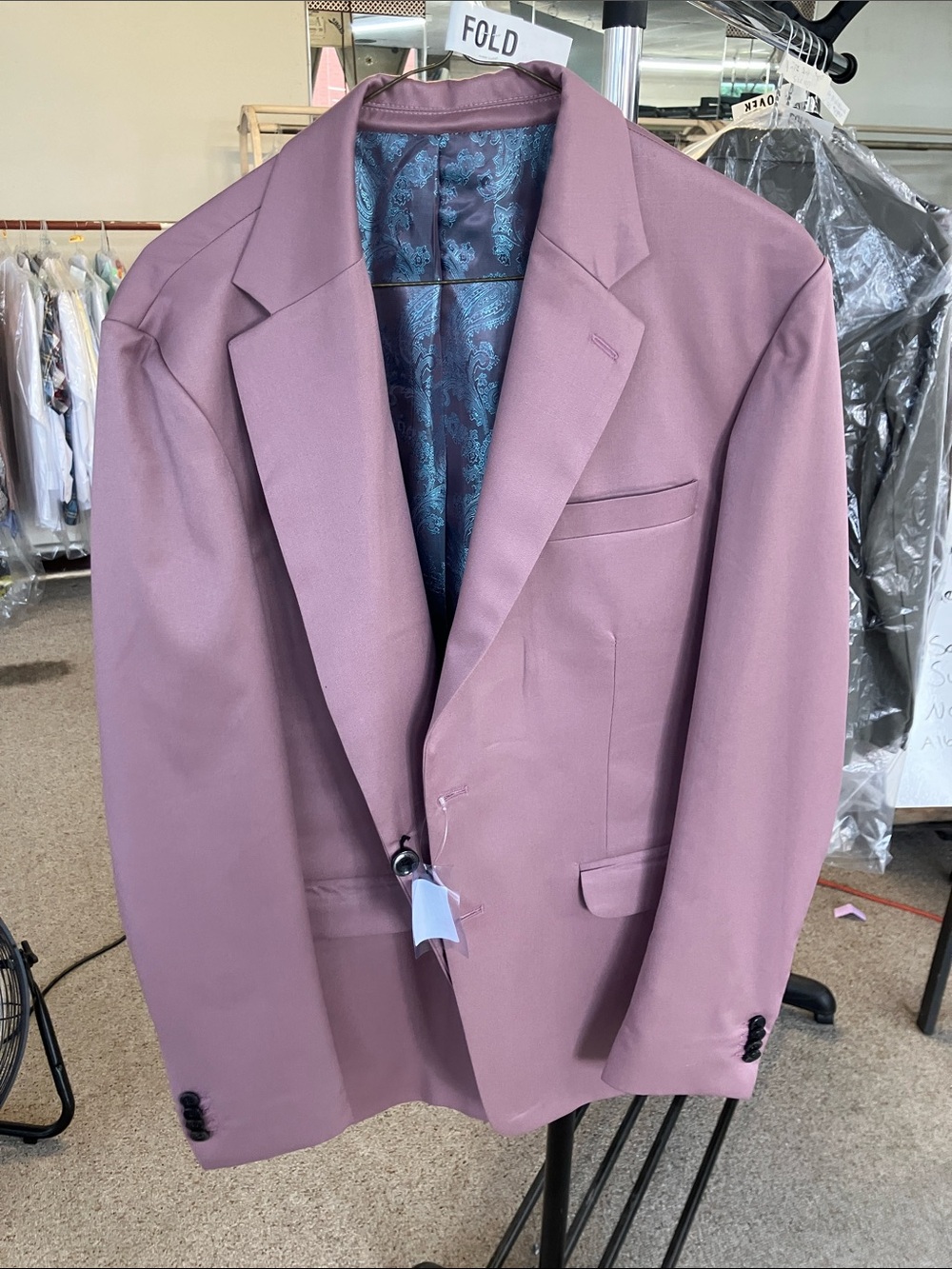 French Crown | Men's Dusty Mauve Single-Breasted Blazer